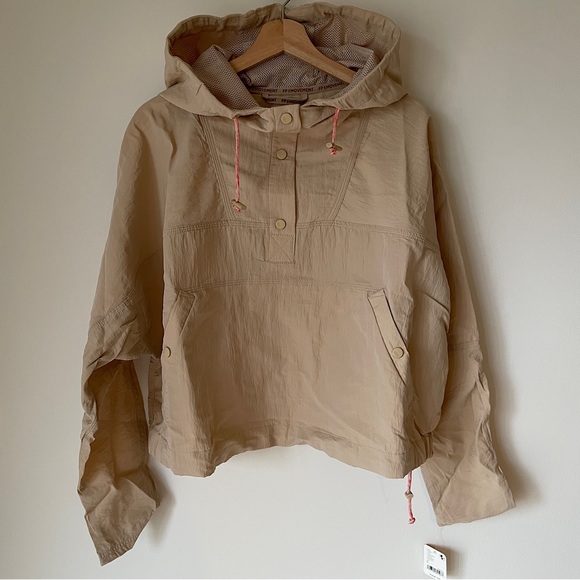 NEW Free People Ride The Wave Solid Popover Jacket In Pink Sand - Picture 13 of 16